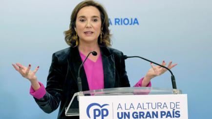 La secretaria general del PP, Cuca Gamarra.