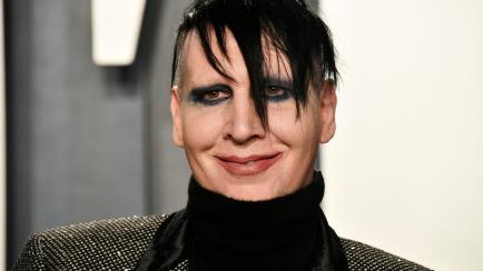 Marilyn Manson en la fiesta de los Oscar de Vanity Fair en 2020.