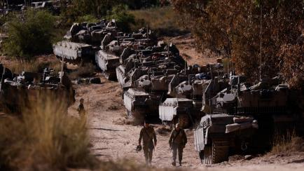Soldados de Israel, en un puesto cerca de la frontera con Gaza, el pasado 15 de mayo. 