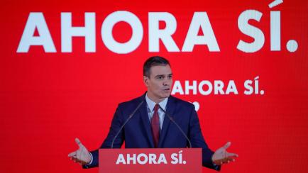 El presidente del gobierno en funciones y candidato a la reelección por el PSOE, Pedro Sánchez.