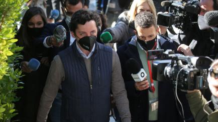Francisco Nicolas Gómez Iglesias, a su llegada al juicio en la Audiencia Provincial de Madrid
