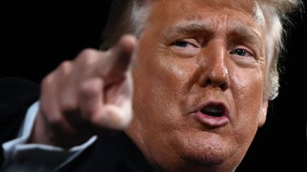 Trump, en uno de sus gestos