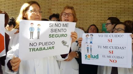 El sindicato de médicos CESMAragón durante una protesta en una imagen de archivo