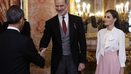 El embajador de la República Islámica de Irán, Hassan Ghashghavi, acudió a la tradicional recepción al Cuerpo Diplomático acreditado en España donde, como ya ha ocurrido otros años, ha estrechado la mano del rey Felipe pero no a la reina Letizia, a la que ha saludado con una ligera inclinación de la cabeza.