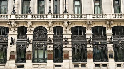 Imagen de archivo de la fachada del Banco de España, en Madrid.