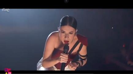 Blanca Paloma, durante su actuación.