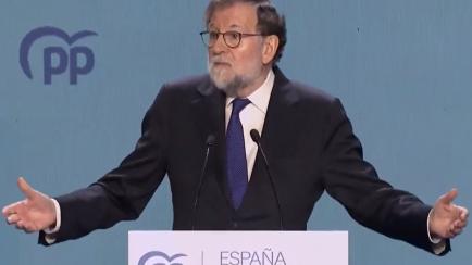 Mariano Rajoy en el acto del PP.