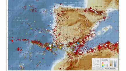 Mapa de sismicidad y peligrosidad en España, elaborado por el Instituto Geográfico Nacional (IGN).