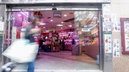 Entrada de un supermercado en Madrid