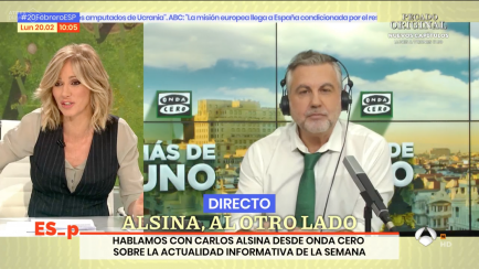 Susanna Griso y Carlos Alsina, en 'Espejo Público'.