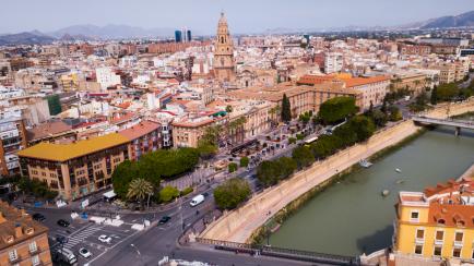 Vista panorámica de Murcia.