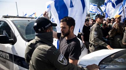Protestas en Israel con motivo del 'Día Nacional de la Interrupción'