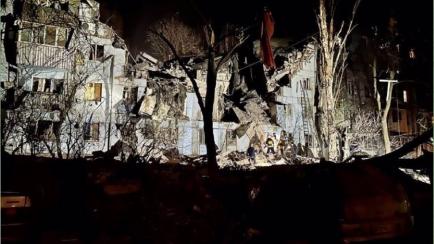 Ataque sobre Zaporiyia en la guerra de Ucrania
