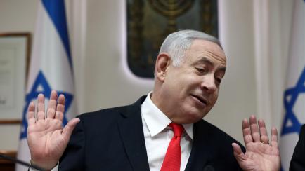 El primer ministro de Israel, Benjamin Netanyahu, durante una sesión de su consejo de ministros en Jerusalén, en una imagen de archivo.