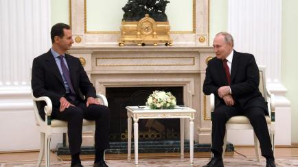 El presidente sirio, Baschar  Al Assad, y su homólogo ruso, Vladímir Putin; en una imagen de archivo de un encuentro en el Kremlin.