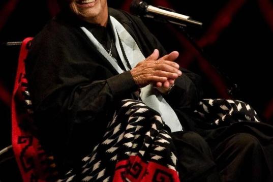 Chavela Vargas cuando festejó sus 90 años en la Ciudad de México.