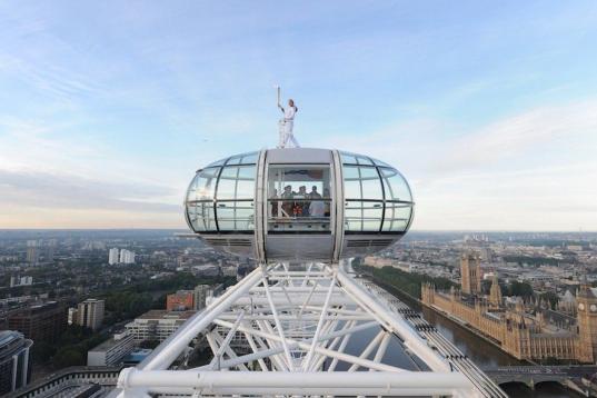 En lo alto del London Eye. | Getty