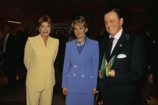 Con el barón y la baronesa Thyssen.