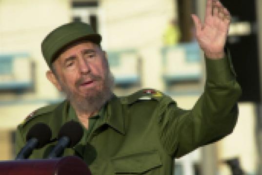Castro da un discurso contra Estados Unidos en la isla