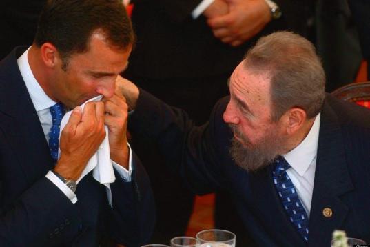 En 2003, el príncipe Felipe se encontró con Castro en la toma de posesión del presidente de Paraguay