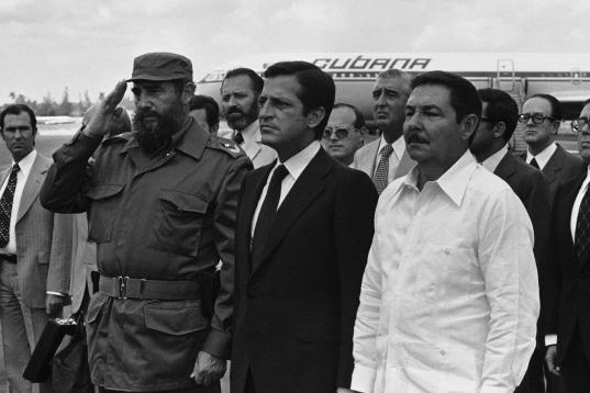 El presidente Adolfo Suárez en su visita a la Habana en 1978