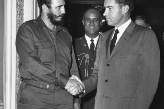 Fidel Castro visitó al presidente de EEUU, Richard Nixon, en Washington
