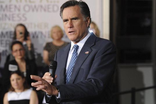 Romney, durante un discurso.