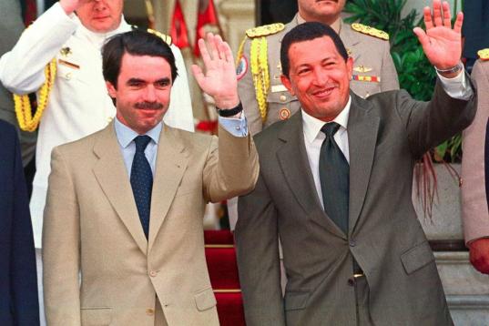 En 1999, en una visita del expresidente José María Aznar a Caracas