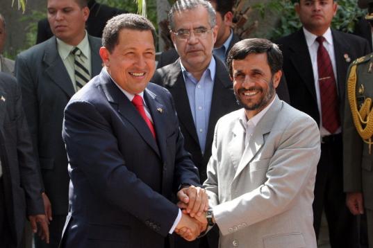 En 2006, con el presidente iraní Mahmud Ahmadineyad
