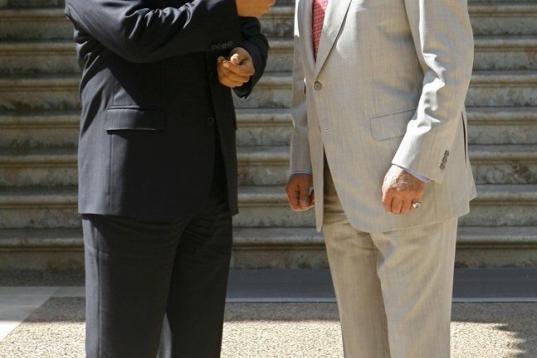 En 2008, con el rey Juan Carlos en Palma de Mallorca