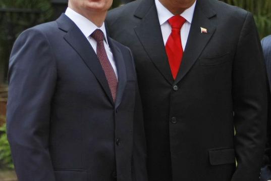 En 2010, con el presidente ruso, Vladimir Putin