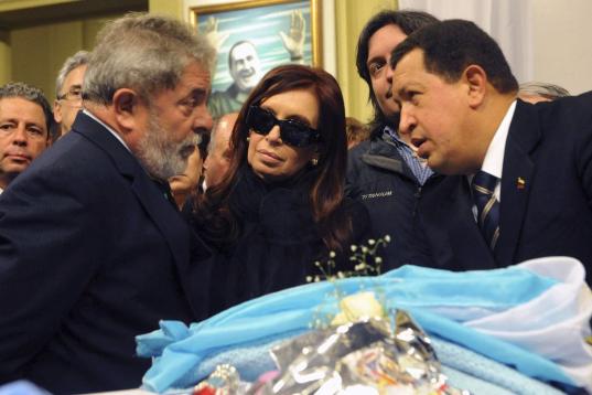 En 2010, en el funeral del expresidente Néstor Kirchner