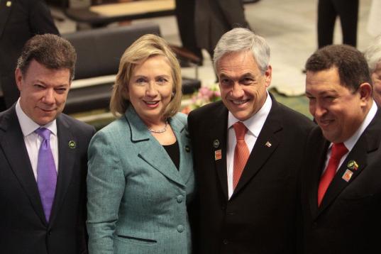 En 2011, con la secretaria de Estado de EEUU, Hillary Clinton