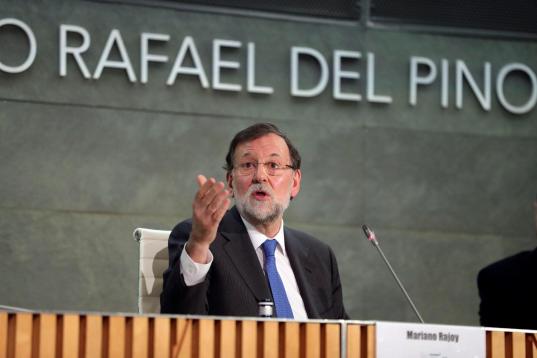 Rajoy, durante su exposición