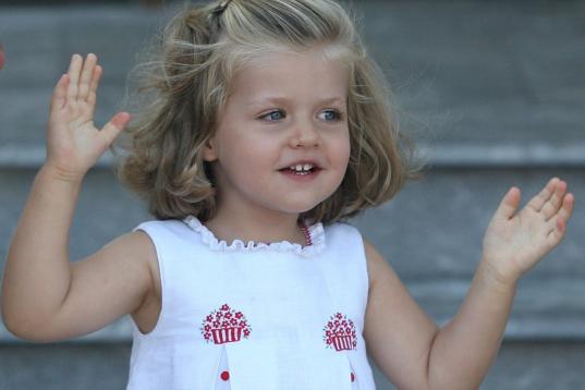 La princesa Leonor en julio de 2008.