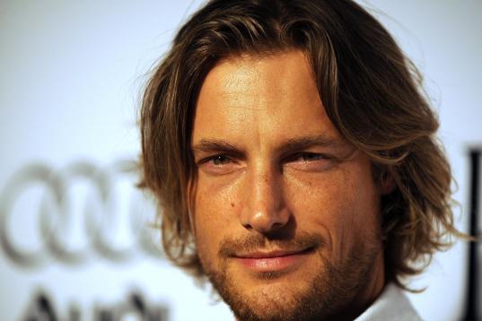 Model Gabriel Aubry arrives at the amfAR�s Inspiration Gala Los Angeles to benefit the Foundation�s AIDS research programs at the Chateau Marmont in Hollywood, California, on October 27, 2010.  AFP PHOTO / GABRIEL BOUYS (Photo credit should ...
