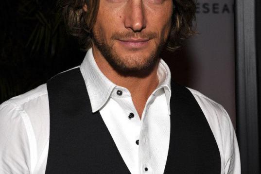 LOS ANGELES, CA - OCTOBER 27:  Model Gabriel Aubry attends the amfAR Inspiration Gala celebrating men's style with Piaget and DSquared 2 at Chateau Marmont on October 27, 2010 in Los Angeles, California.  (Photo by John Shearer/Getty Images for ...