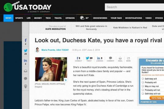 "No solo va a hacerle la real competencia a Kate, duquesa de Cambridge, sino que se va a llevar de cabeza las apuestas en cuanto a reinas".