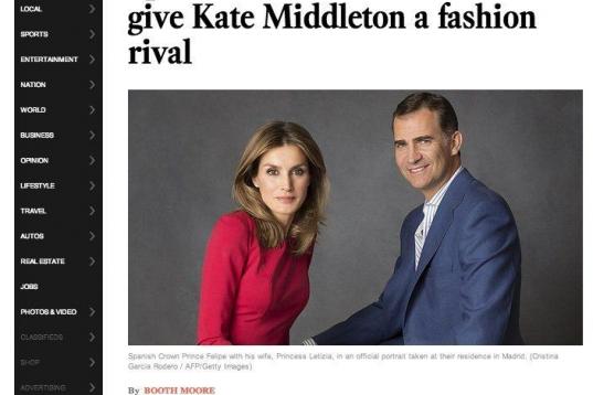 "En general, a Letizia le gusta el mismo tipo de estilo 'bajo el radar', lejos de los flashes, que hizo a Vogue ponerle a Kate el apodo de 'Duquesa del Normcore'. También como Kate, tiende a repetir la ropa."
