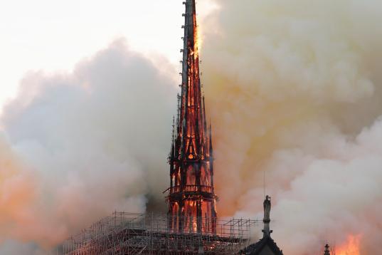 Incendio en la Catedral de Notre Dame de París.