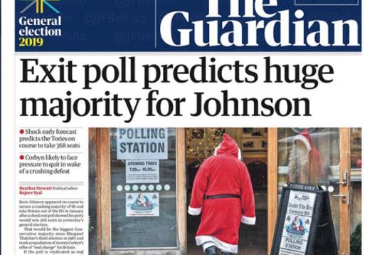 "Los sondeos predicen una gran mayoría para Johnson".