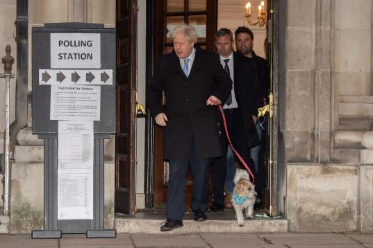Boris, tras votar