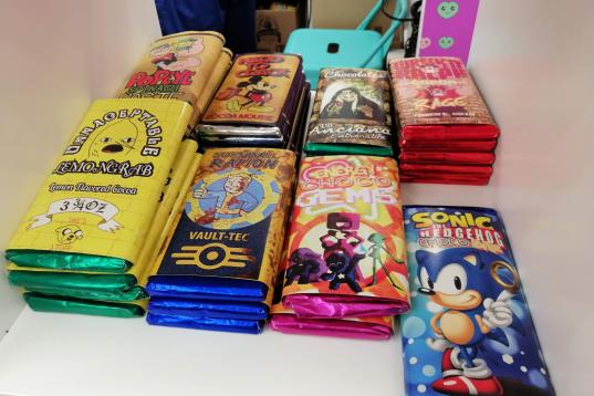 Chocolatinas de Sonic, Popeye o Mickey Mouse.