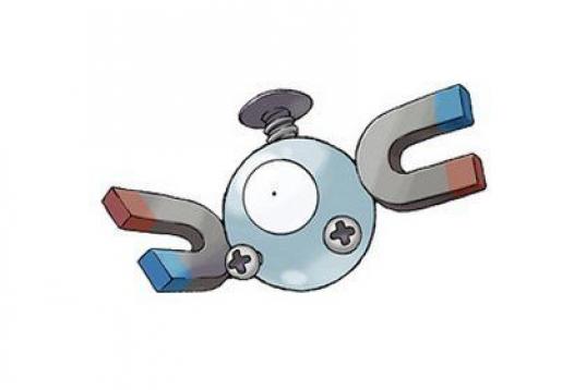 Type: Electric, Steel
Skill: Born with the ability to defy gravity; magnetism.
Another powerful Pokemon, Magnemite looks like a random assortment of junk that's been drawn together by magnetic force. It's almost like the Pokemon designers opened...