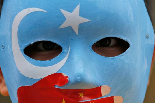Protesta contra China en Estambul
