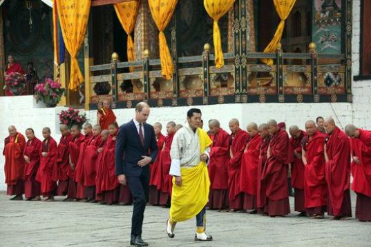 Con los reyes de Bután