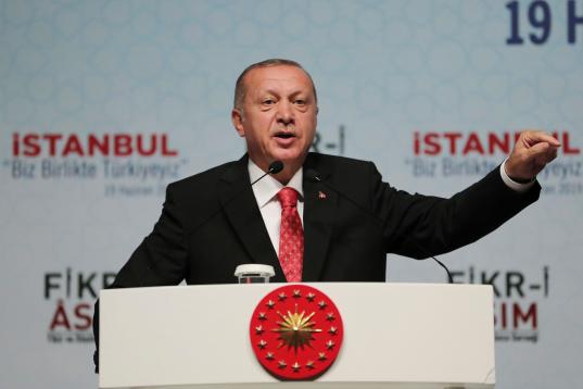El acusador: el presidente turco Erdogan