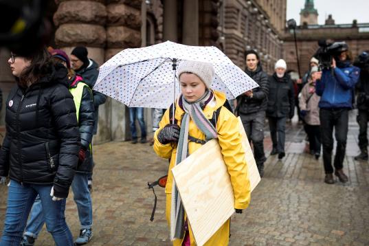 Greta Thunberg, en Estocolmo, Suecia, donde empezó todo. 