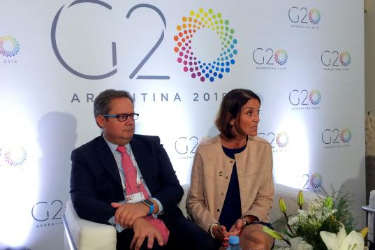 En un acto del G-20 en Argentina