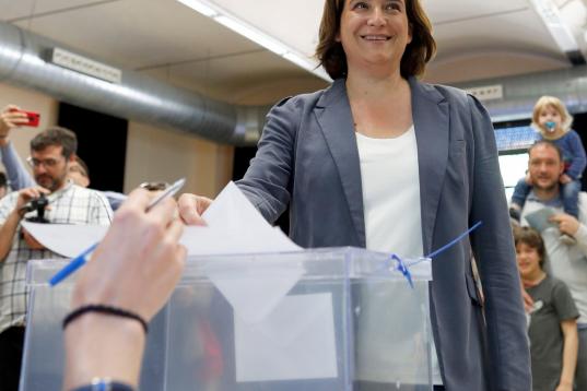 La alcaldesa y candidata de Barcelona en Comú a la reelección, Ada Colau